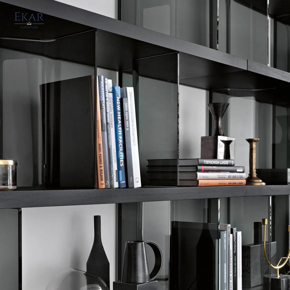 Stainless Steel Brushed L-Shaped Multi-Functional Shelving Unit