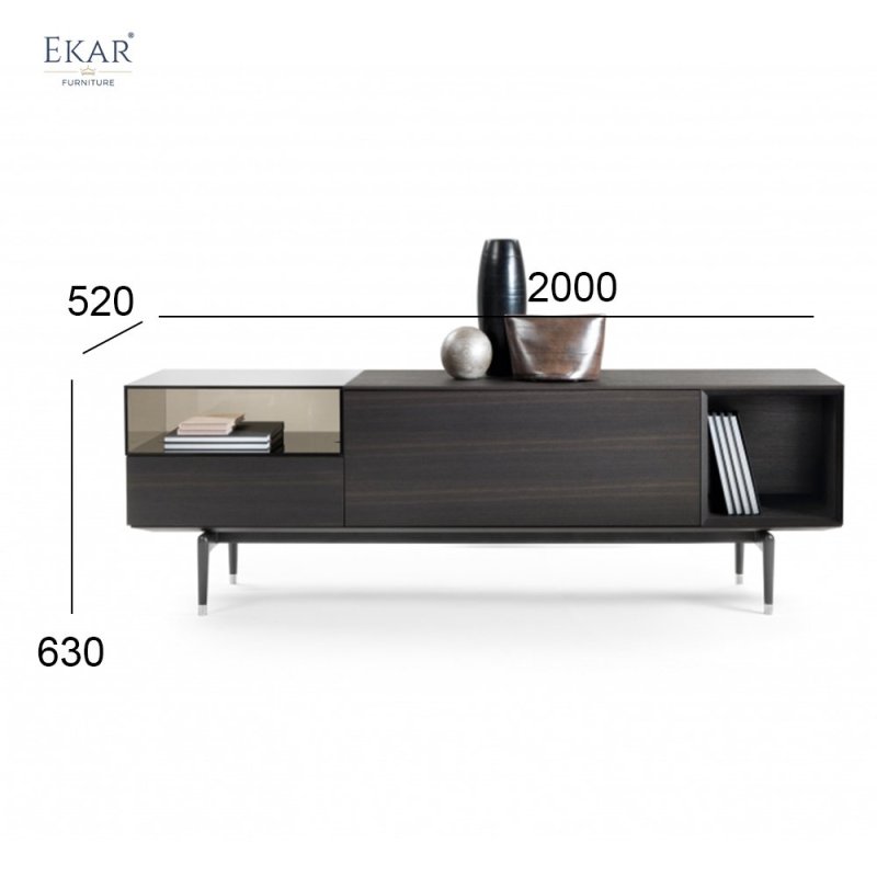 EKAR Horizon Minimalist TV Cabinet | Custom Media Console for Living Room WHCCB202