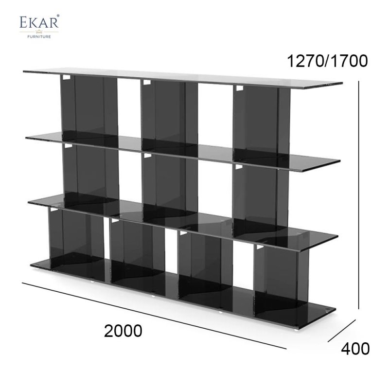 Stainless Steel Brushed L-Shaped Multi-Functional Shelving Unit