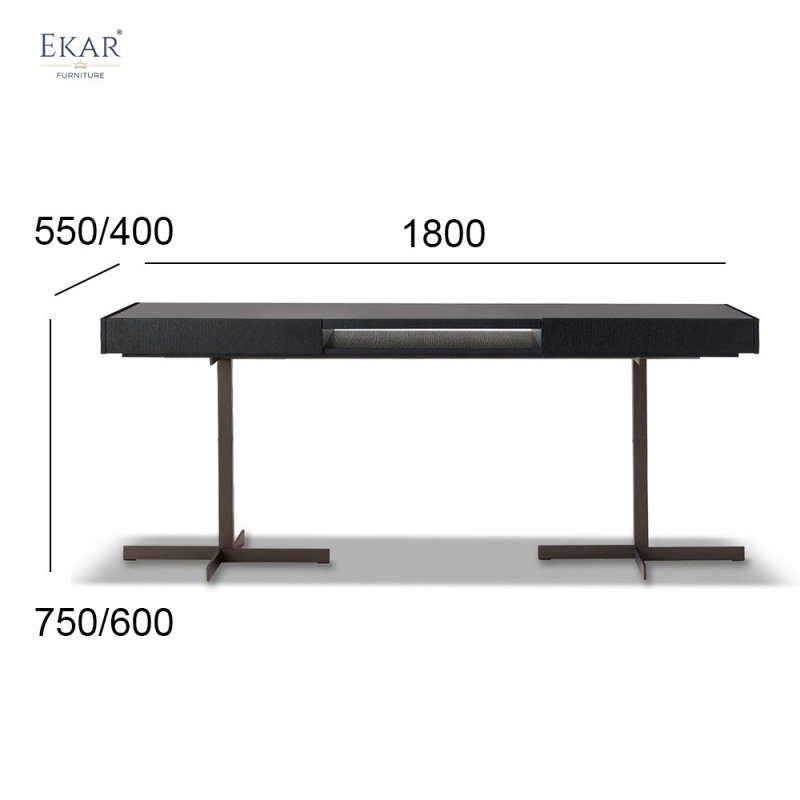 Solid Wood Multi-Layer Cabinet with Armrest Coffee Table