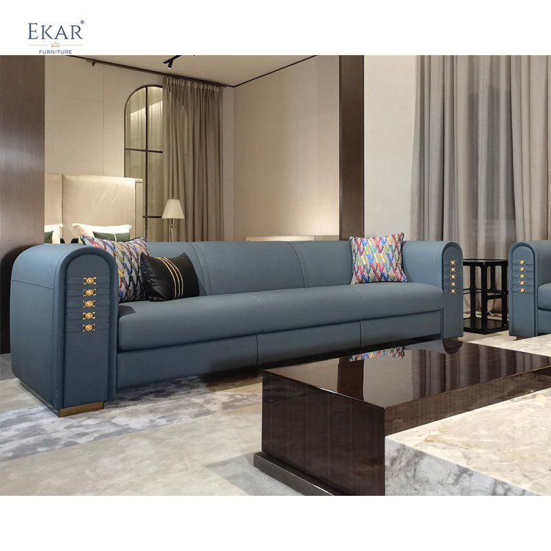 EKAR FURNITURE modern minimalist style leather sofa