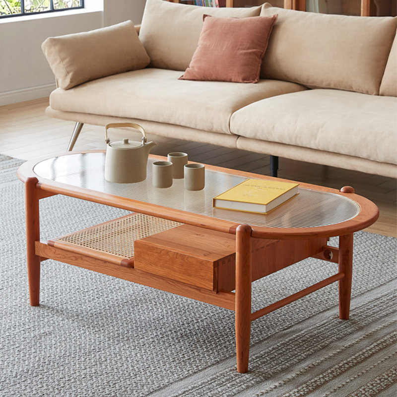 Solid Wood Coffee Table FL-YQCJ