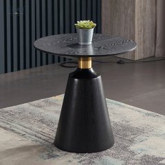 Contemporary Conical Wood Accent Table - Elevate Your Decor