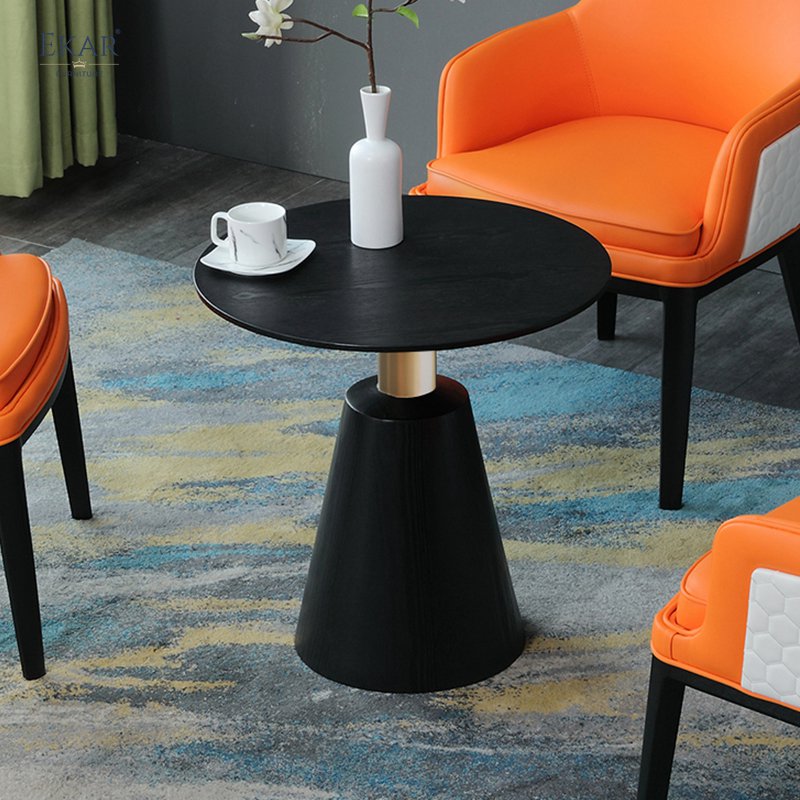 Contemporary Conical Wood Accent Table - Elevate Your Decor