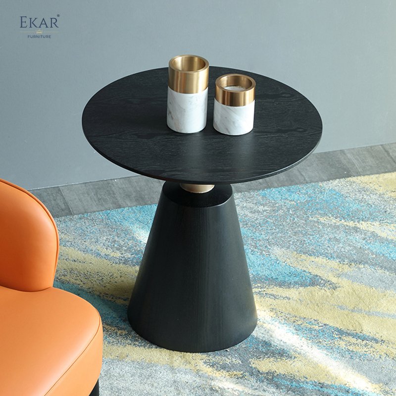 Contemporary Conical Wood Accent Table - Elevate Your Decor