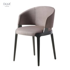 Solid Wood Frame and Linen Dining Chair - Elegant Seating for Your Dining Space