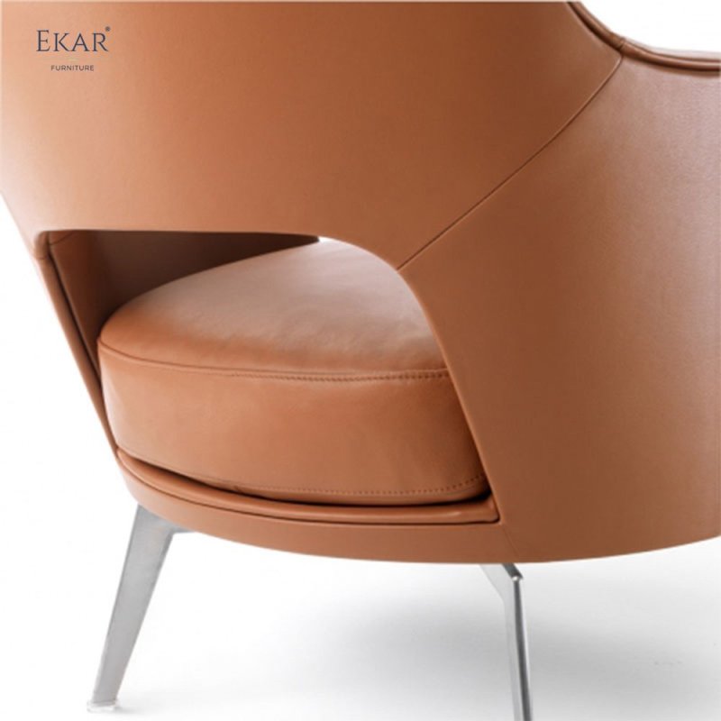 Curved Wood Double-Layer Frame Relaxing Chair