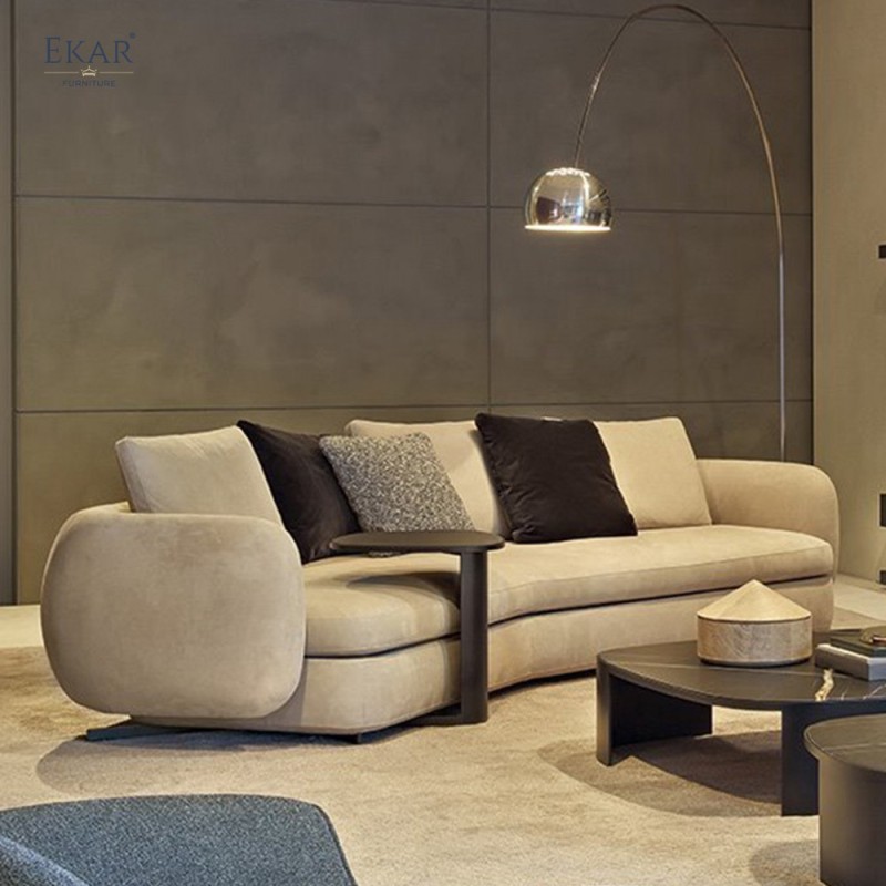 Asymmetrical Metal Coffee Table - Contemporary Geometric Design