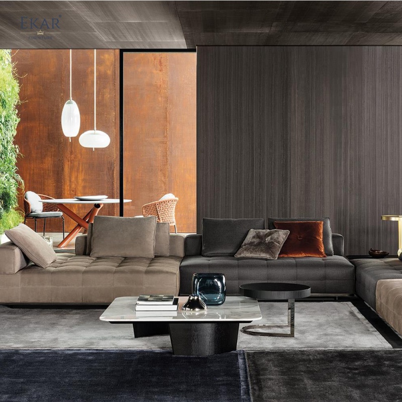 Irregular Wood Veneer Coffee Table - Unique Natural Beauty for Your Living Space