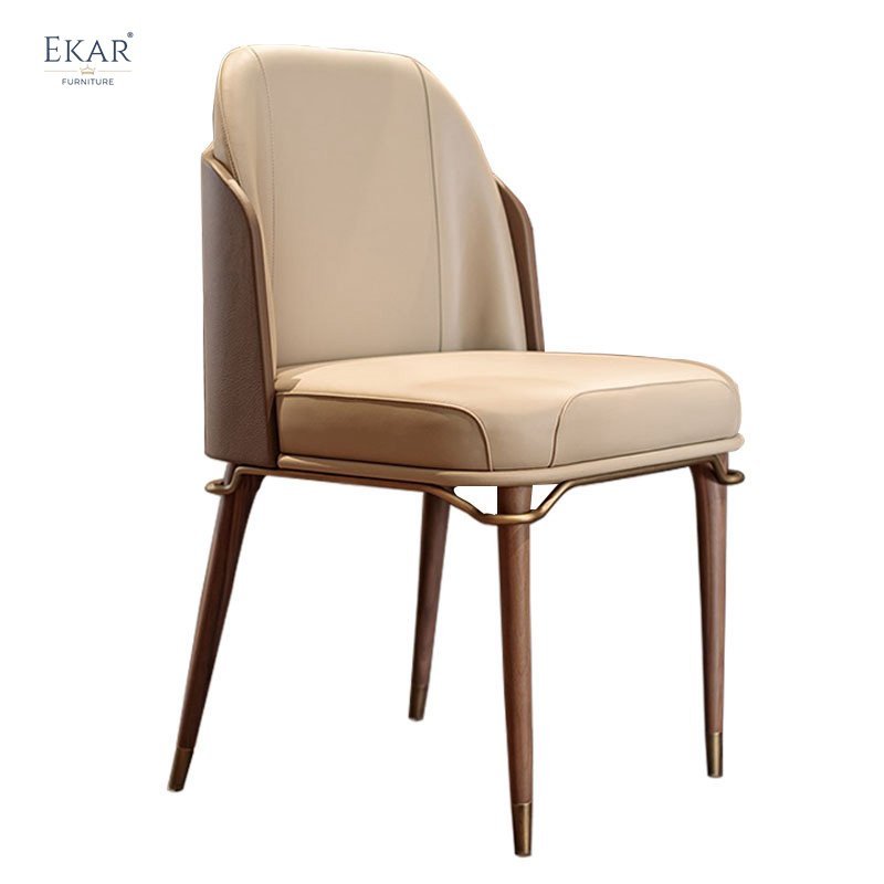 White Oak and Velvet Dining Chair - Timeless Elegance and Comfort Combined