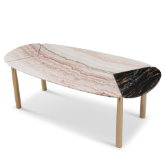 Simple and Creative Oval Marble Dining Table