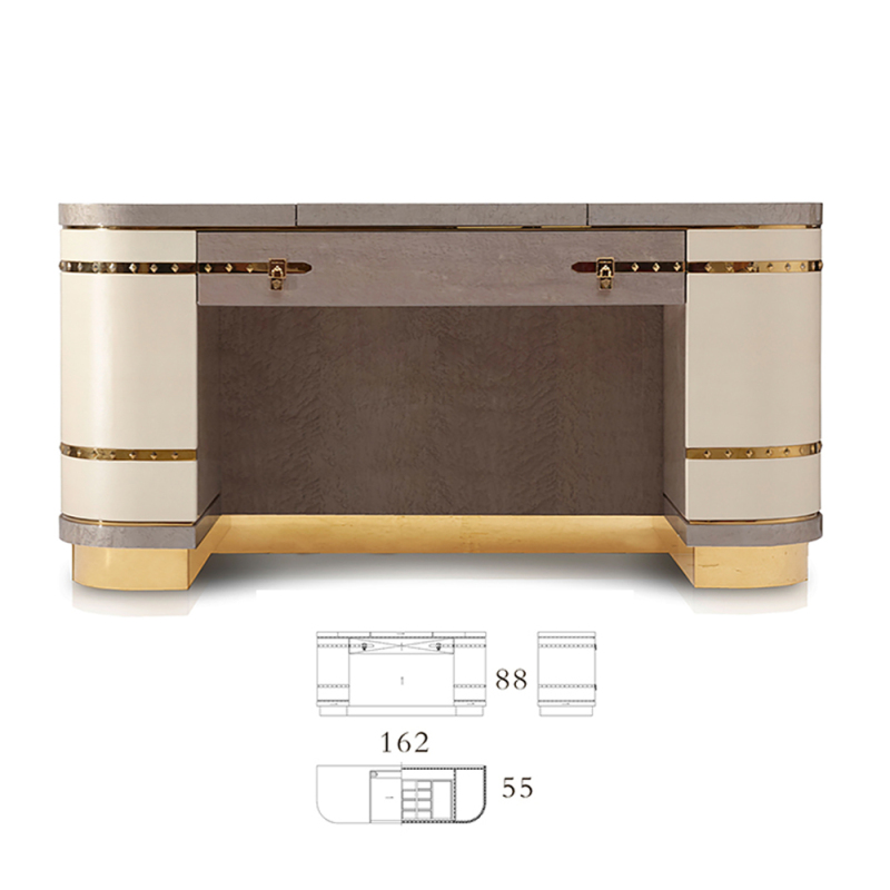Metal base luxury design dressing table