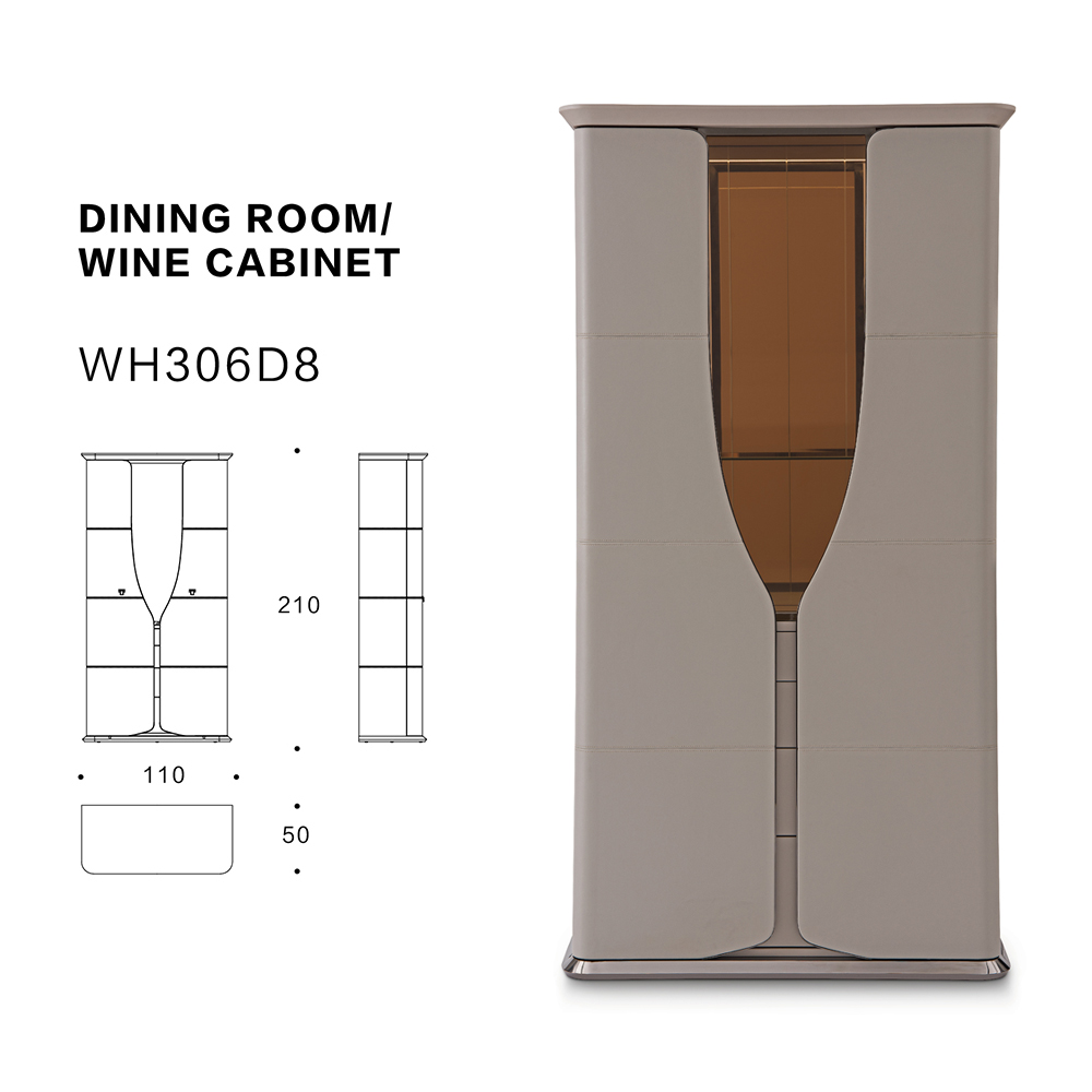 Multifunctional glass cabinet