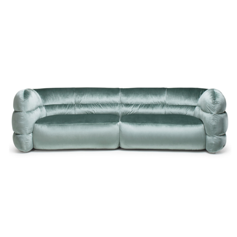 Modern minimalist design style velvet sofa