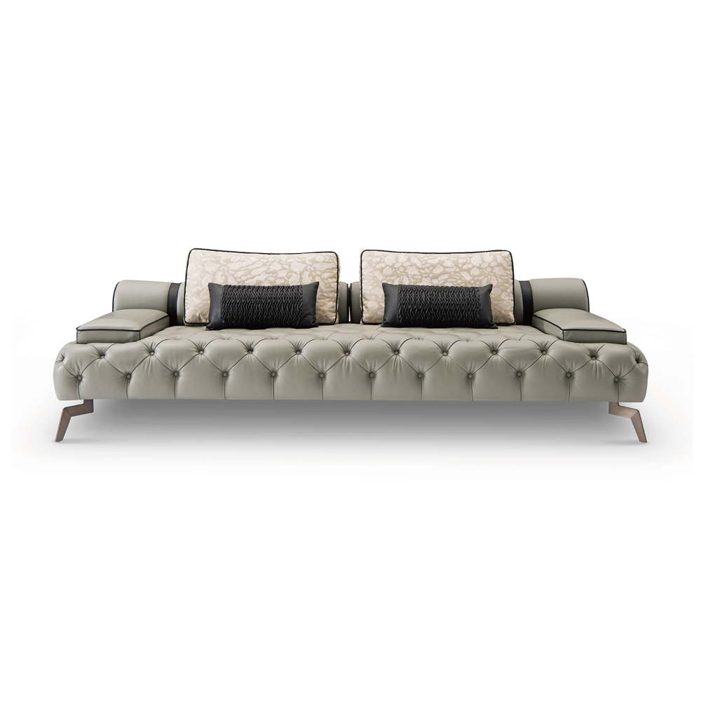 Metal-Leg Sofa - Contemporary Elegance and Durability