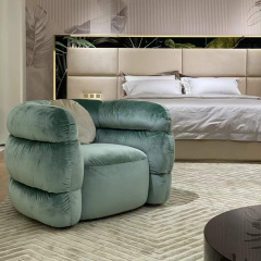Modern minimalist design style velvet sofa