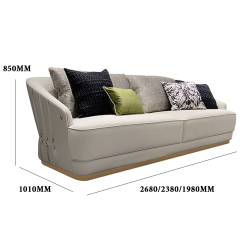 Italian modern design style leather sofa