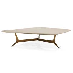 Simple irregular creative solid wood combination coffee table