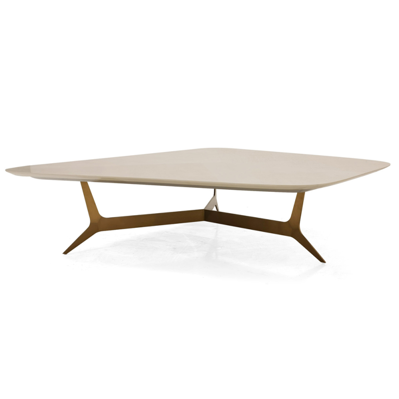 Simple irregular creative solid wood combination coffee table