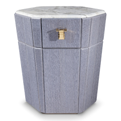 Irregular design marble bedroom bedside table