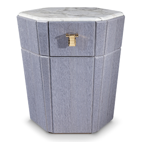 Irregular design marble bedroom bedside table