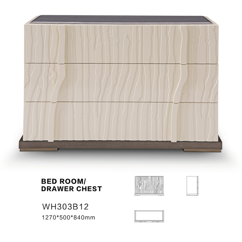 Modern style bedroom six-drawer chest