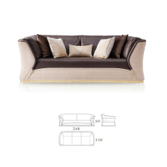 High-end luxury design home living room sofa