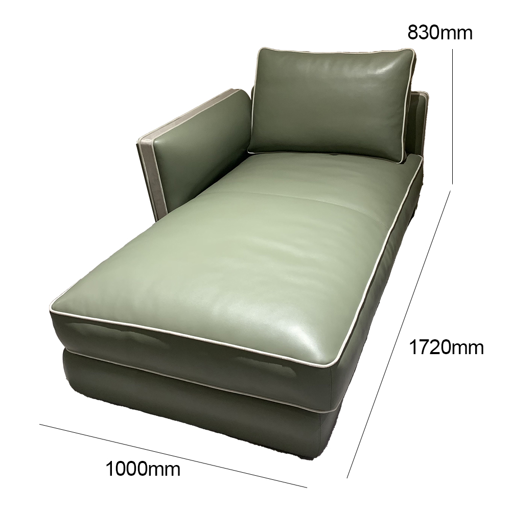 Leather sofa lounge chair for living room