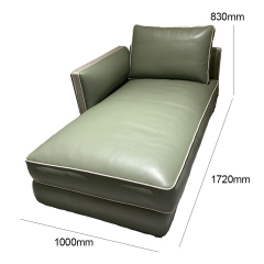Leather sofa lounge chair for living room
