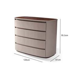 Modern wooden storage white sideboard luxury bedroom chest of drawers
