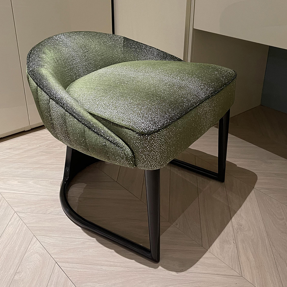 Modern Fabric Chair with Iron Base