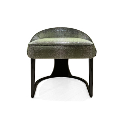 Modern Fabric Chair with Iron Base