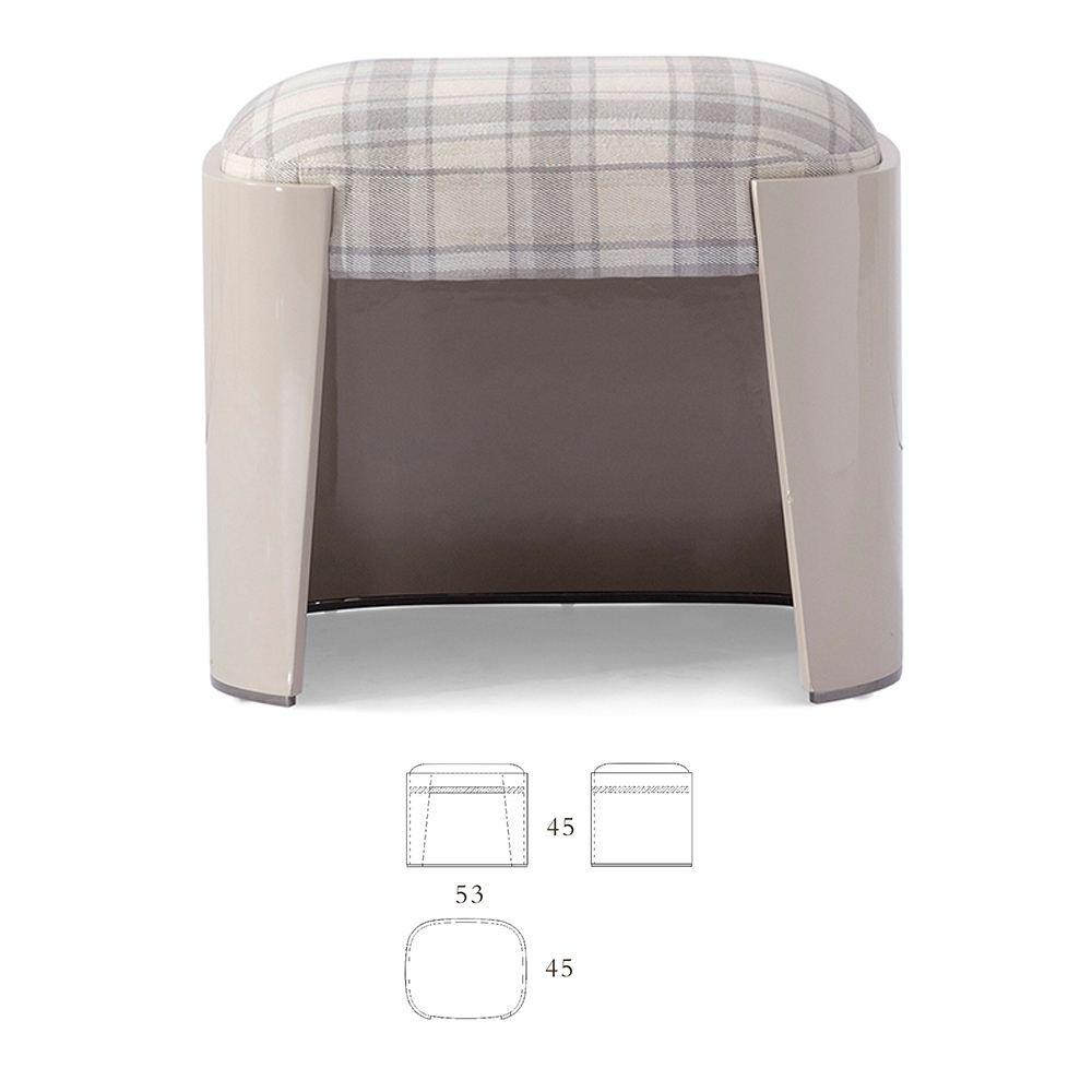 Modern Simple Upholstery Fabric Dressing Stool