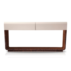 Base wood veneer living room foyer console table