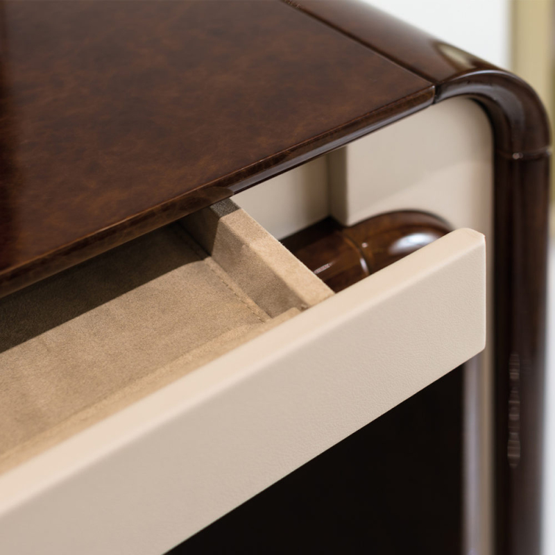 Entry hall entrance desk with wood veneer appearance