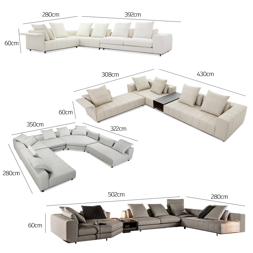 Bộ ghế sofa da màu kem Ý