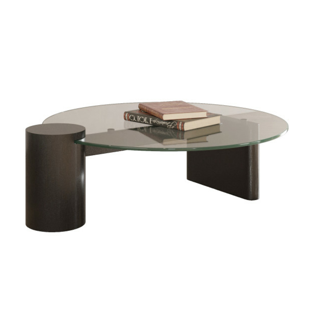 Contemporary Glass Top Round Coffee Table for Stylish Living Spaces