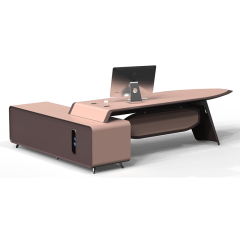 Modern Style Velvet Grey Leather Office Desk