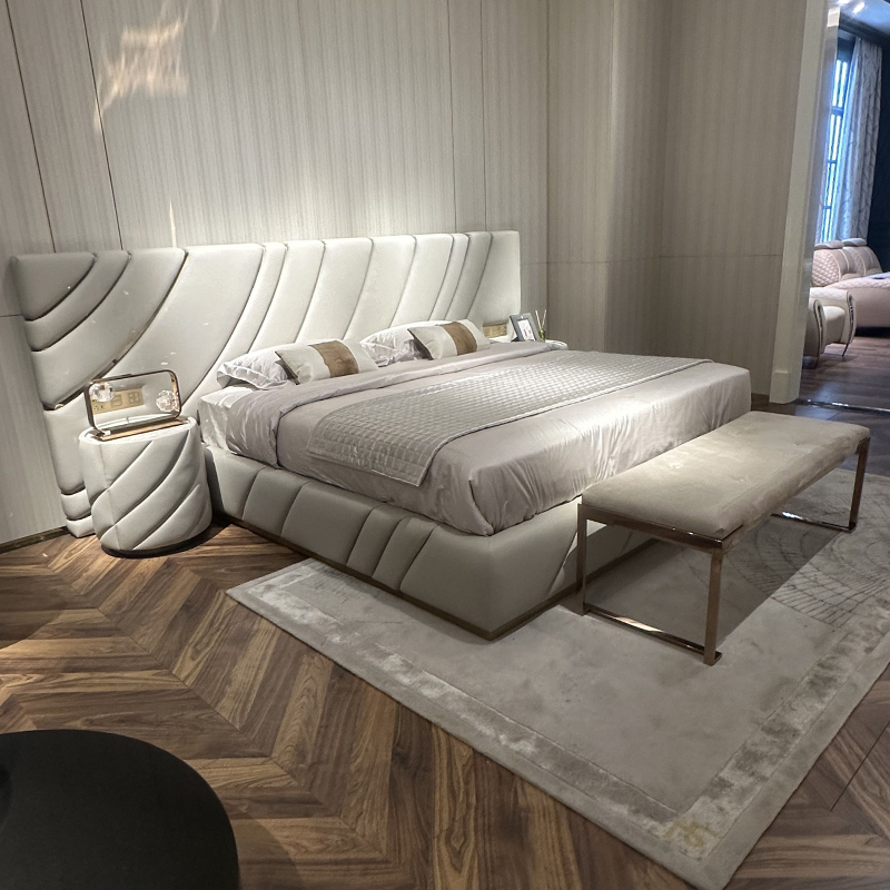 Widescreen bed in modern design: luxury and comfort combined