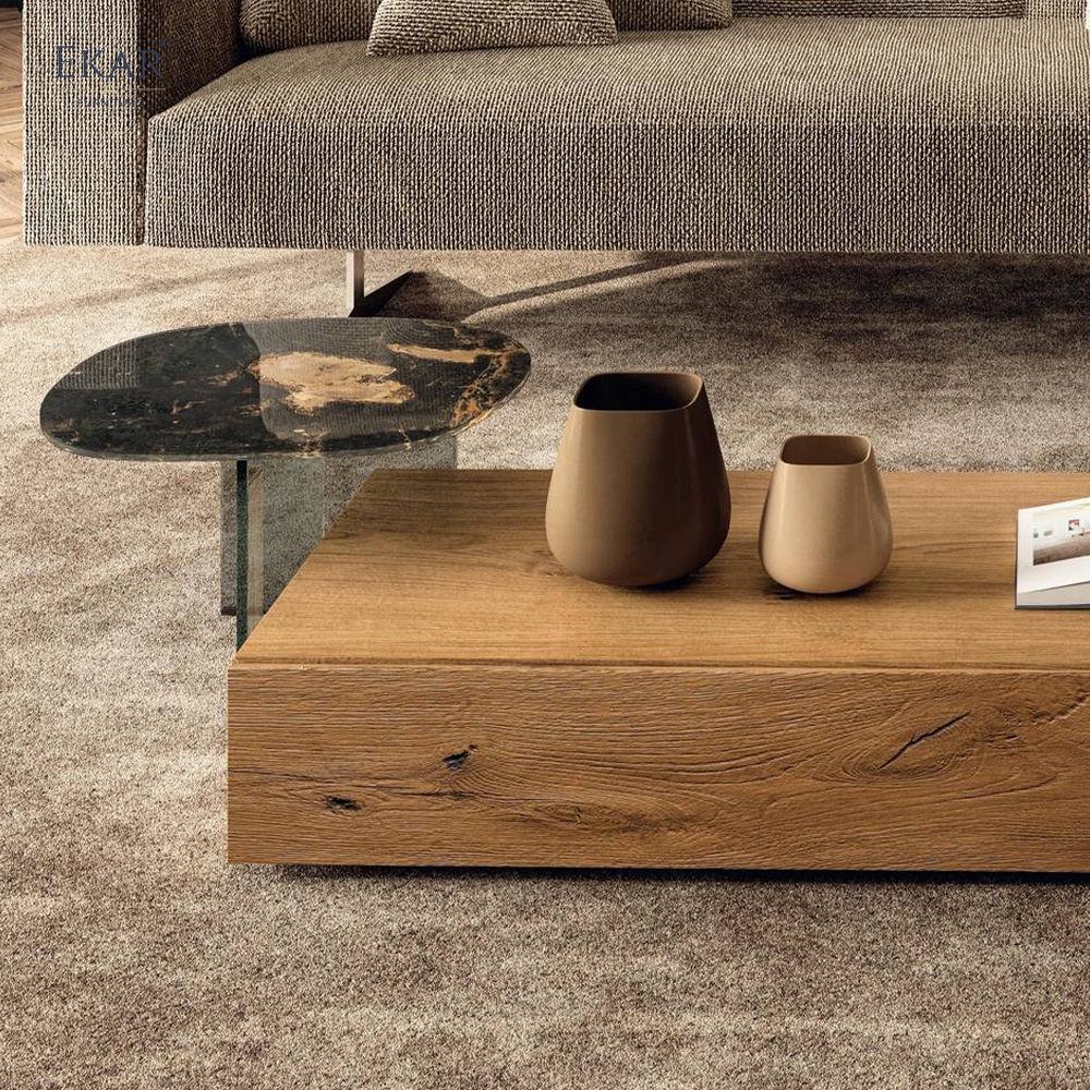 Rustic Elegance: Solid Wood Coffee Table for Your Living Room