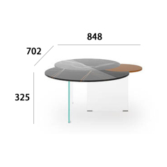 Contemporary Irregular Coffee Table Set: Unique Craftsmanship