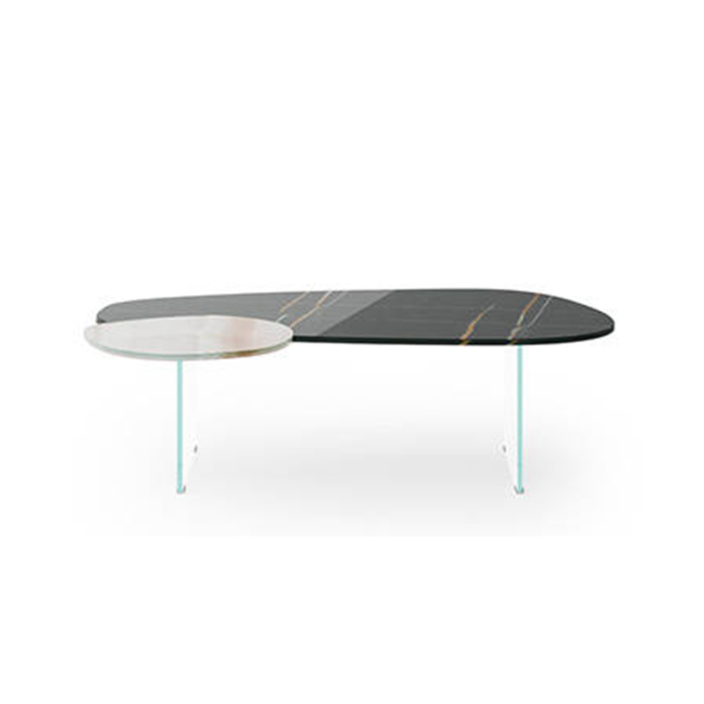 Contemporary Irregular Coffee Table Set: Unique Craftsmanship