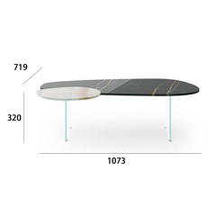 Contemporary Irregular Coffee Table Set: Unique Craftsmanship