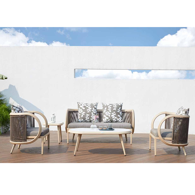 Single and double waterproof fabric outdoor sofas - enjoy outdoor comfort