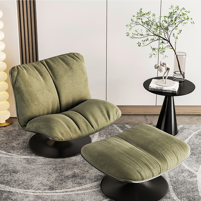 Fabric leisure chair living room chair: comfort and design coexist