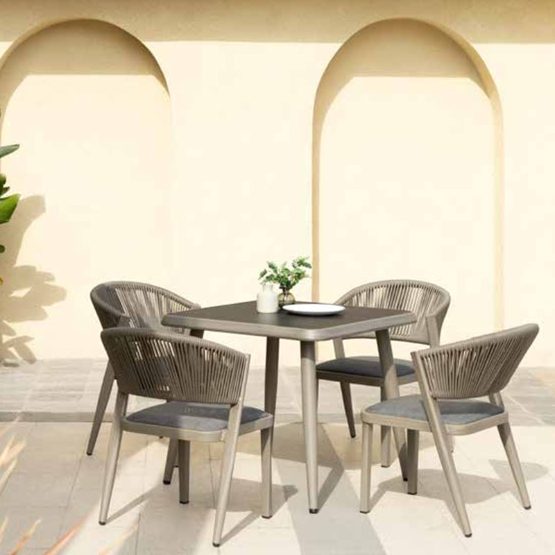 Fully waterproof fabric and high-density sponge outdoor dining chairs