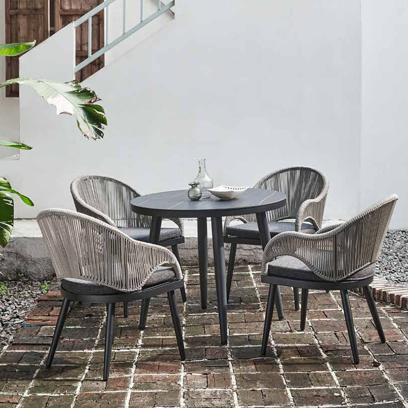 Outdoor Dining Chair with Breathable Fabric and Quick-Dry Cotton