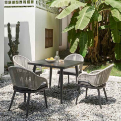 Outdoor Dining Chair with Breathable Fabric and Quick-Dry Cotton