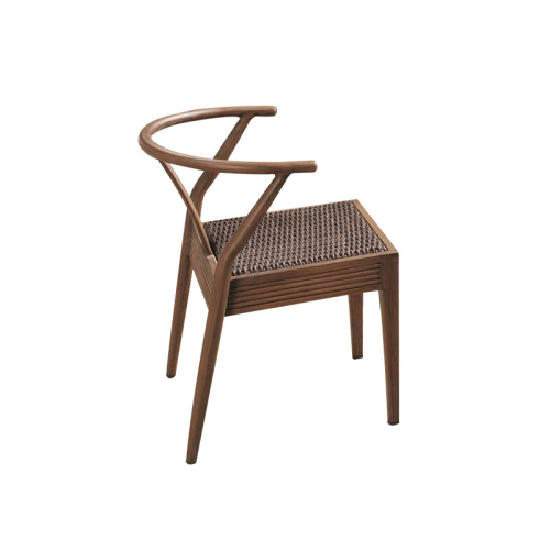 Outdoor dining chairs made of eco-friendly PE rattan