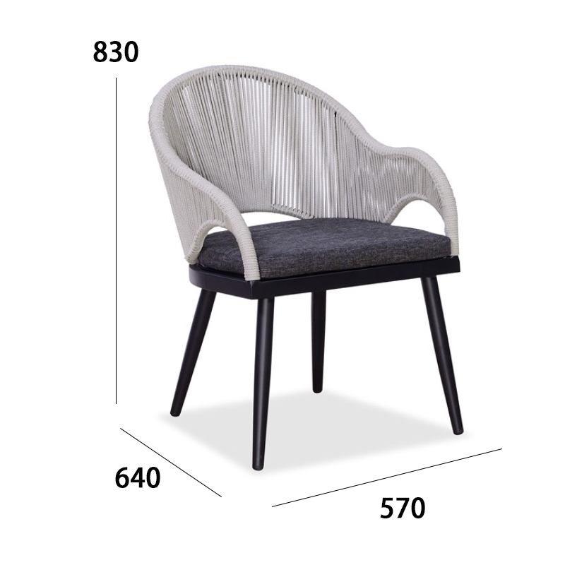 Outdoor Dining Chair with Breathable Fabric and Quick-Dry Cotton